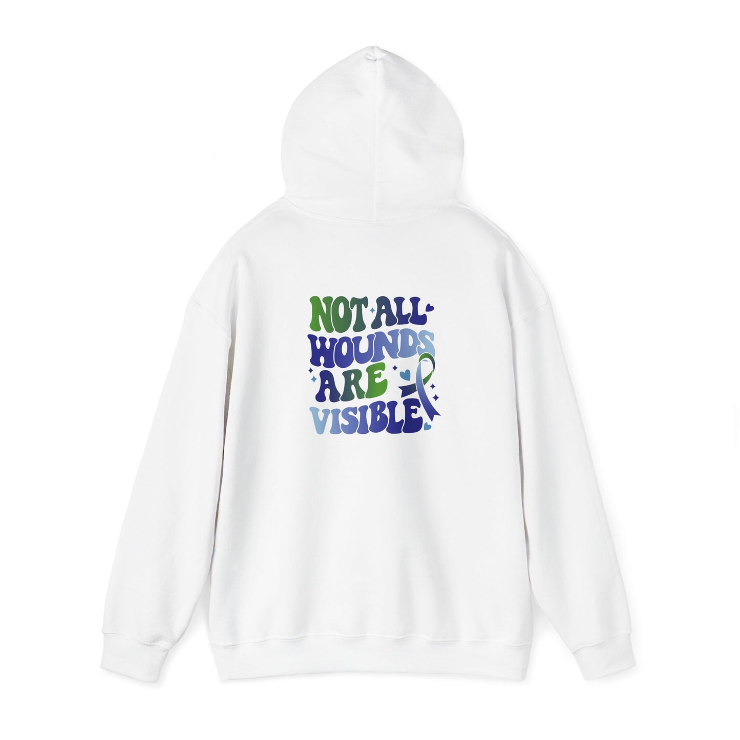 Not All Wounds Are Visible Unisex Heavy Blend™ Hooded Sweatshirt