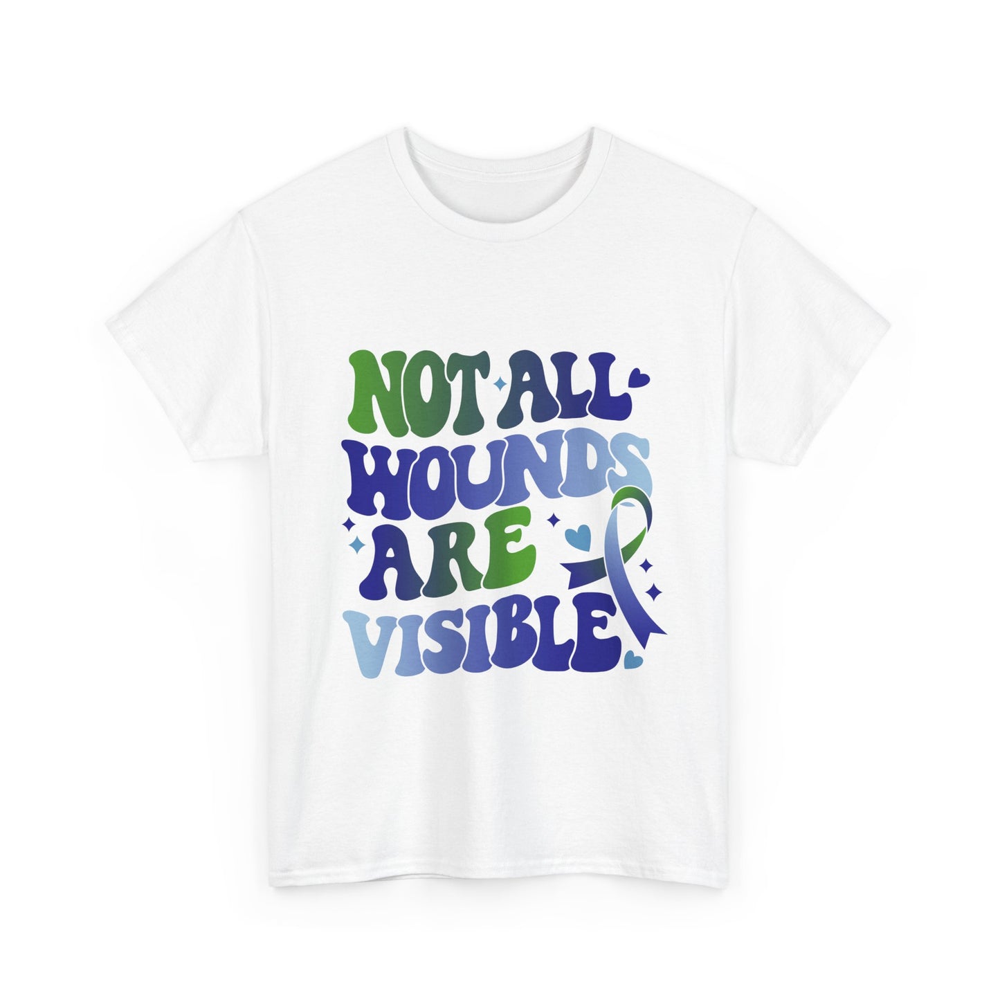 Not All Wounds Are Visible Unisex Heavy Cotton Tee