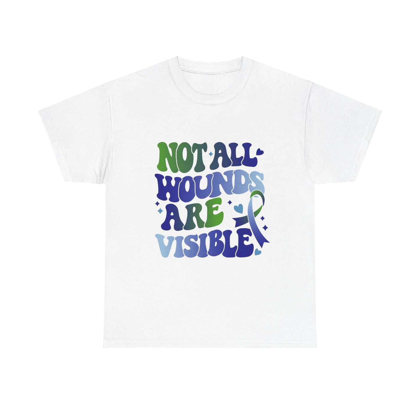 Not All Wounds Are Visible Unisex Heavy Cotton Tee