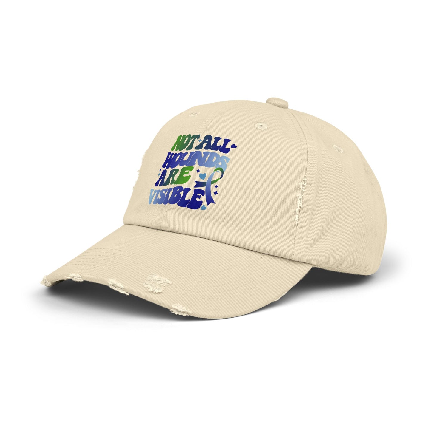 Not All Wounds Are Visible Unisex Distressed Cap